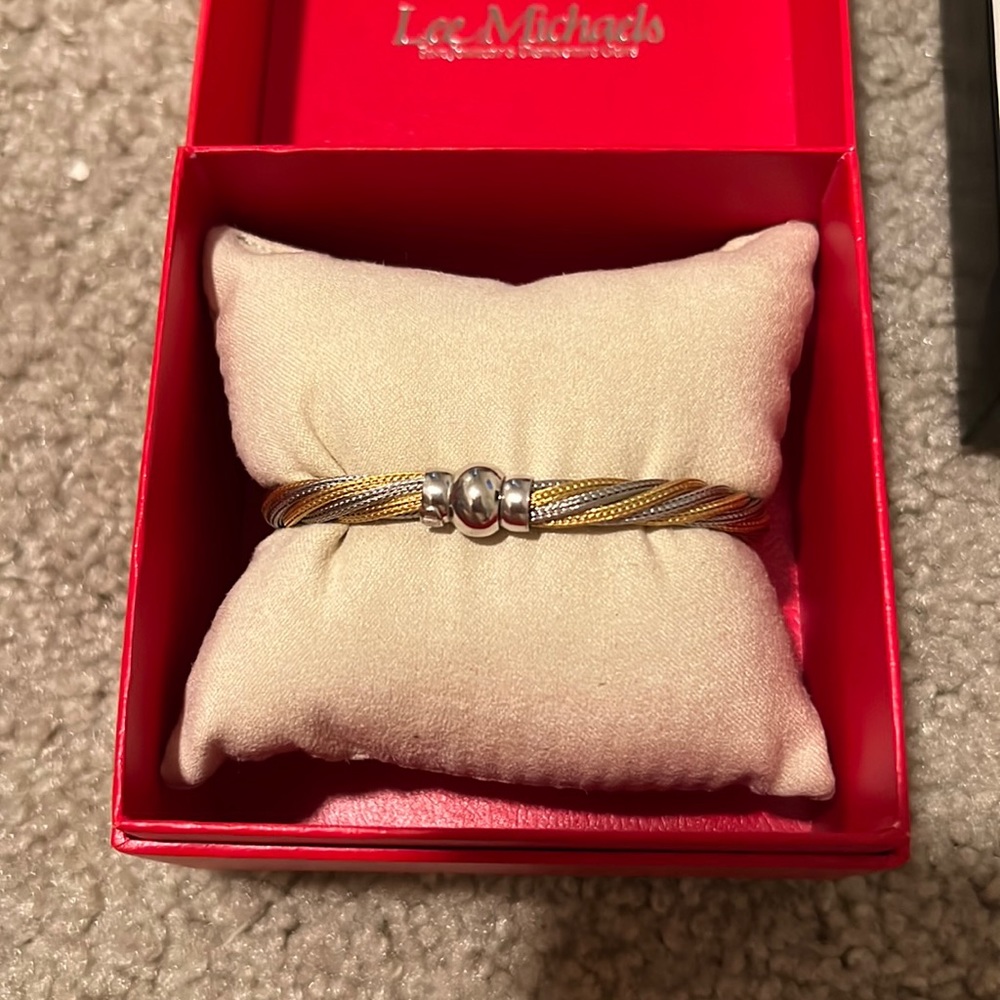 Brand new gold and silver lee michaels bracelet